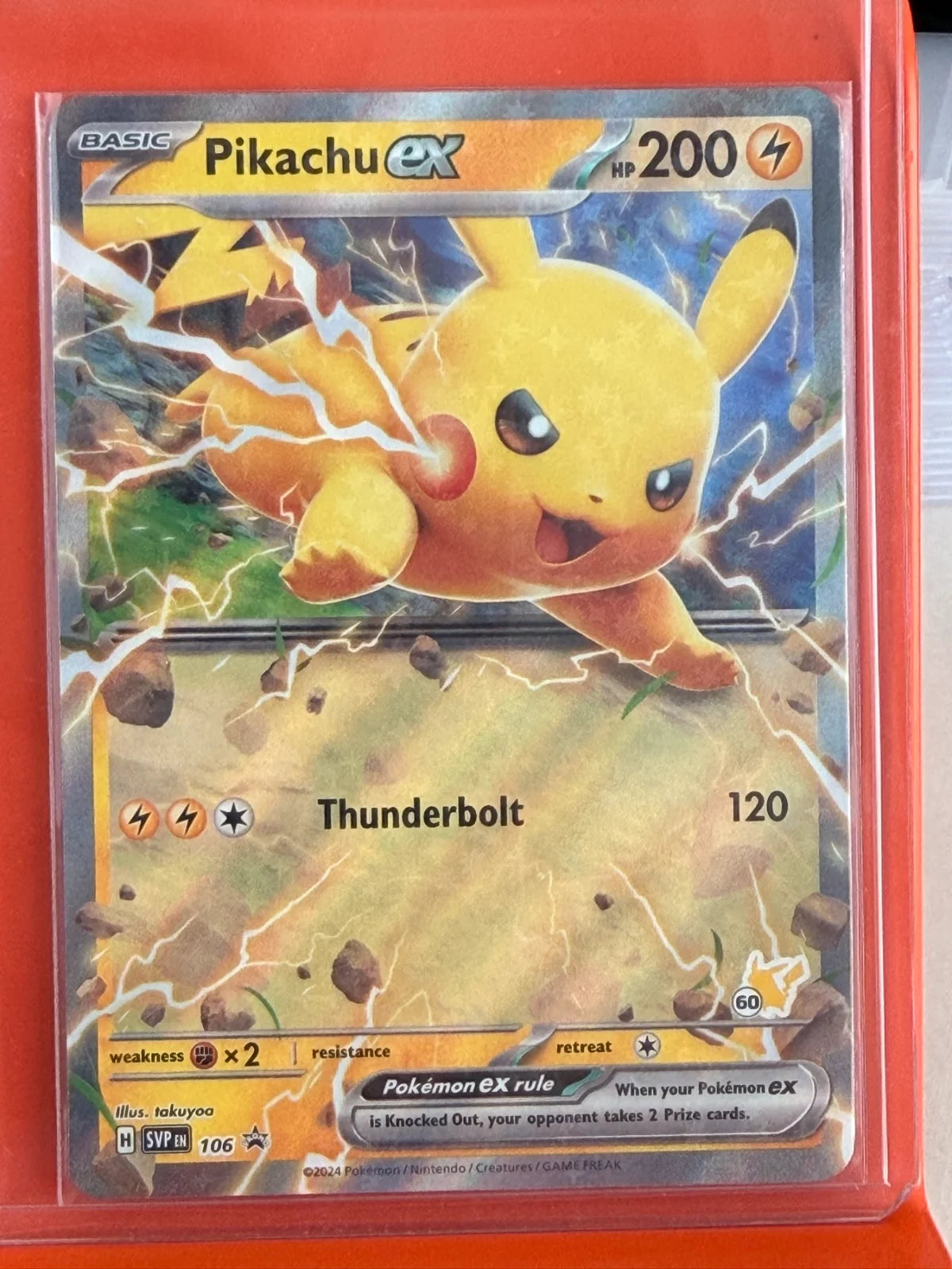 Pikachu ex 106 · Holofoil (Battle Academy 2024)