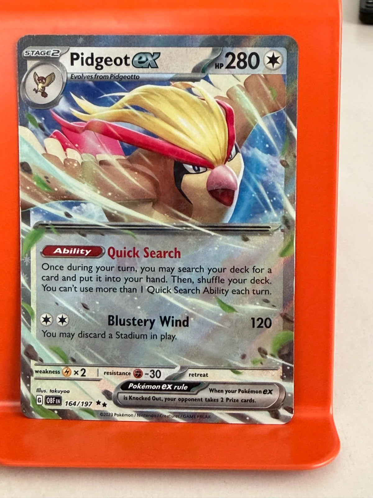 Pidgeot ex 164/197 · Holofoil (Obsidian Flames)