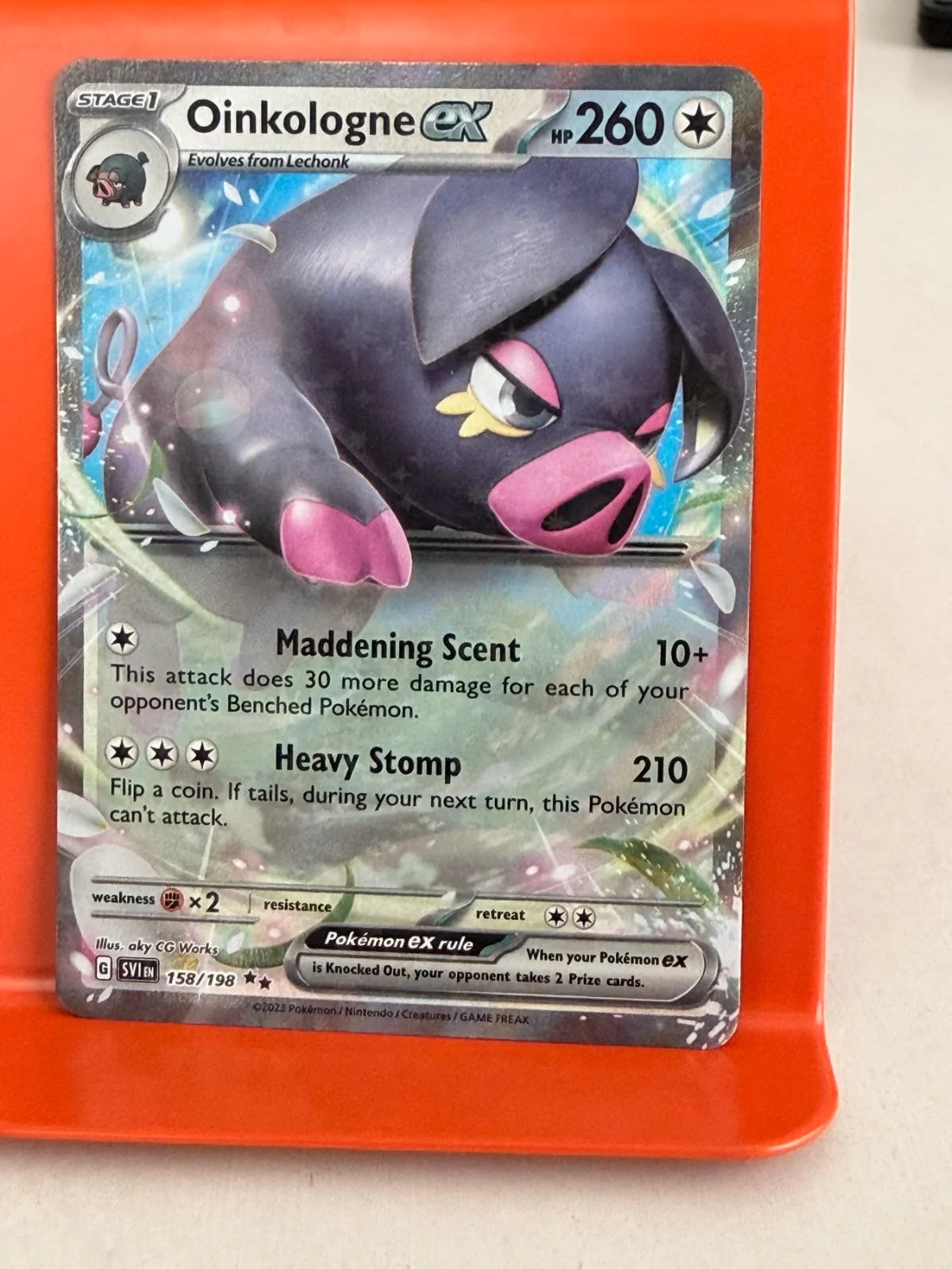 Oinkologne ex 158/198 · Holofoil (Scarlet & Violet Base Set)