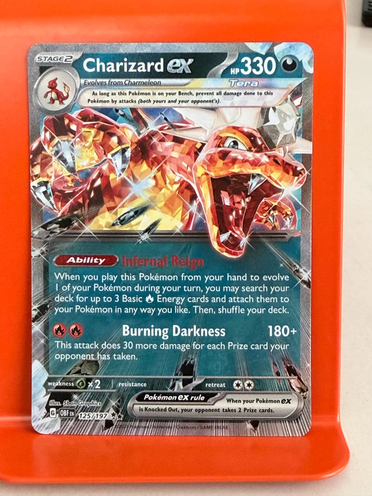 Charizard ex 125/197 · Holofoil (Obsidian Flames)