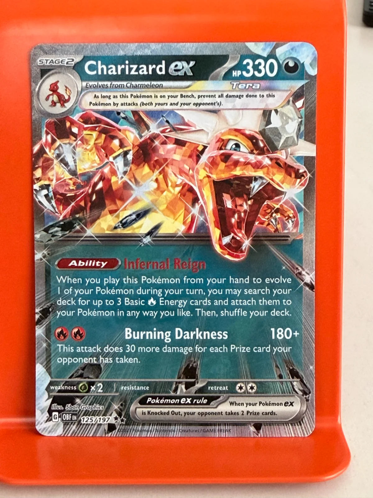 Charizard ex 125/197 · Holofoil (Obsidian Flames)