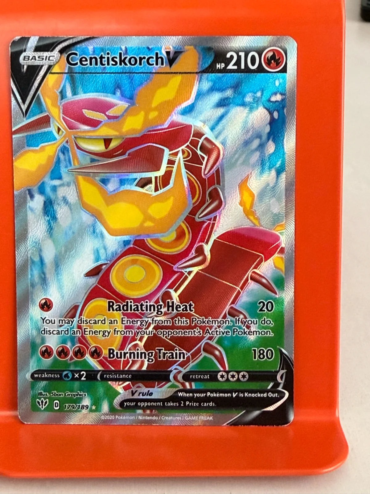 Centiskorch V (Full Art) 179/189 · Holofoil (Darkness Ablaze)