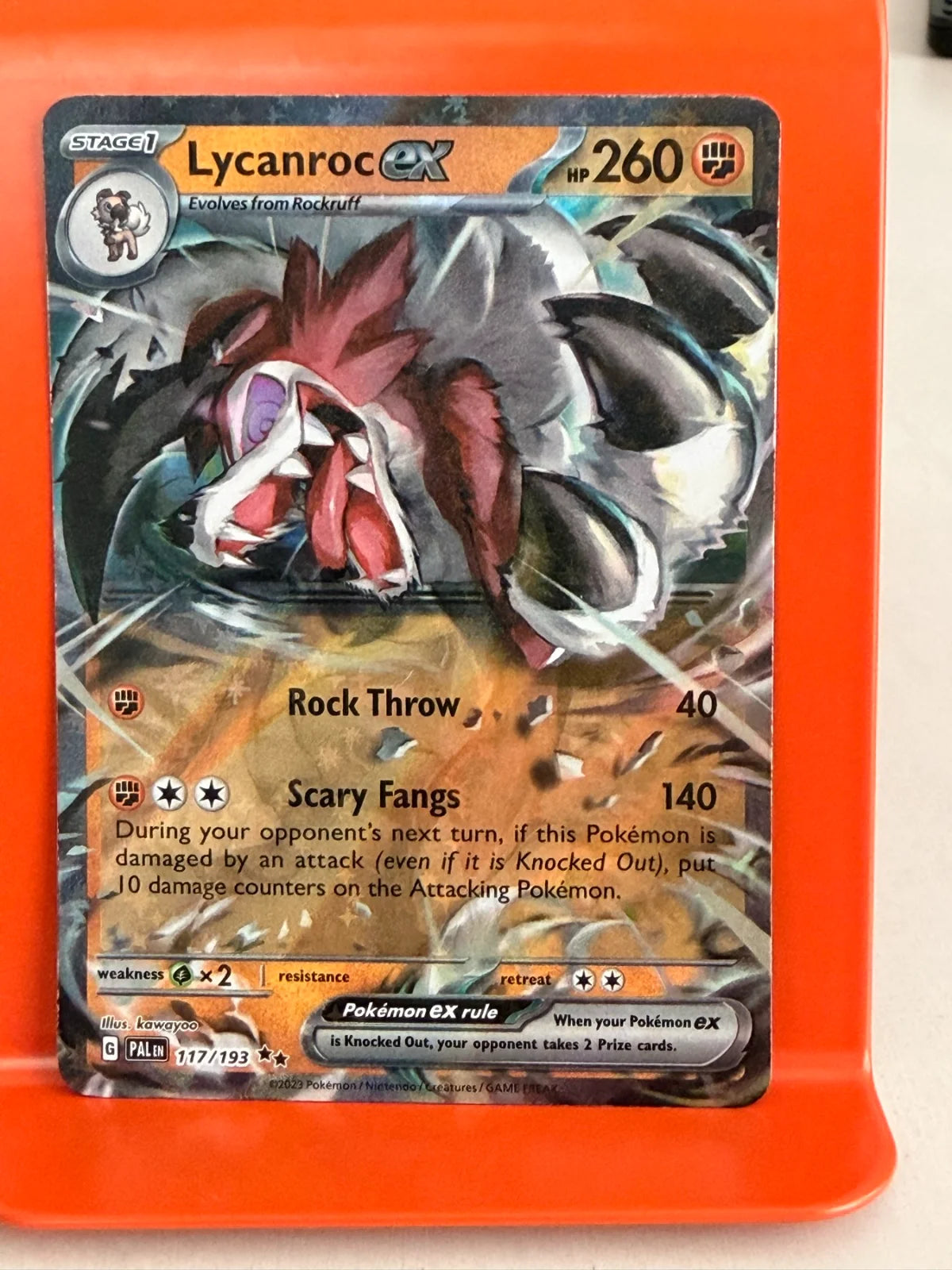 Lycanroc ex 117/193 · Holofoil (Paldea Evolved)