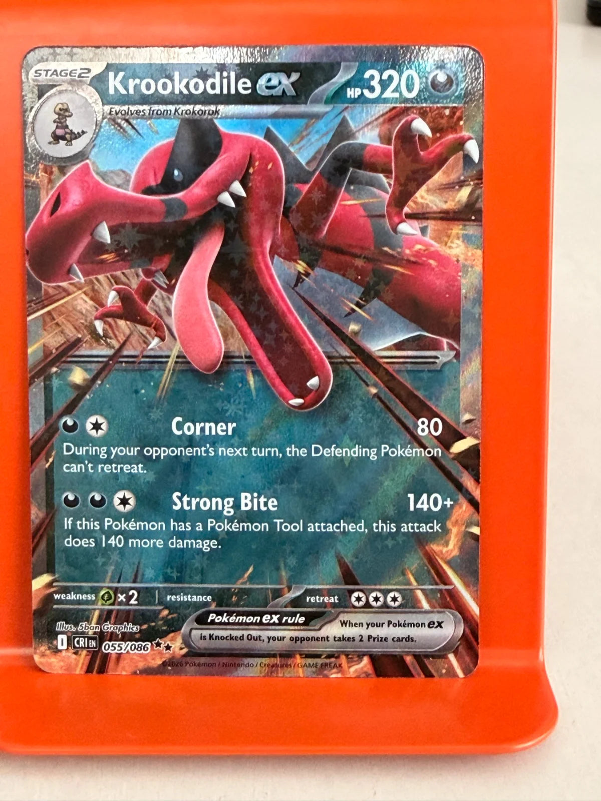 Krookodile ex 055/086 · Holofoil (Chaos Rising)