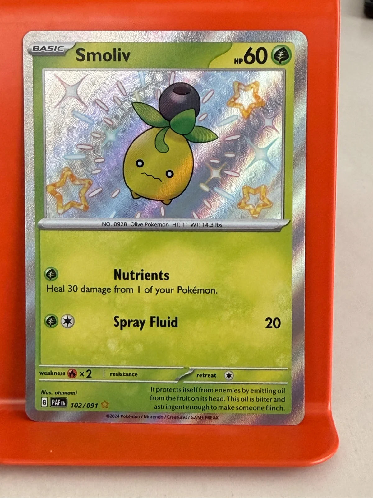 Smoliv 102/091 · Holofoil (Paldean Fates)