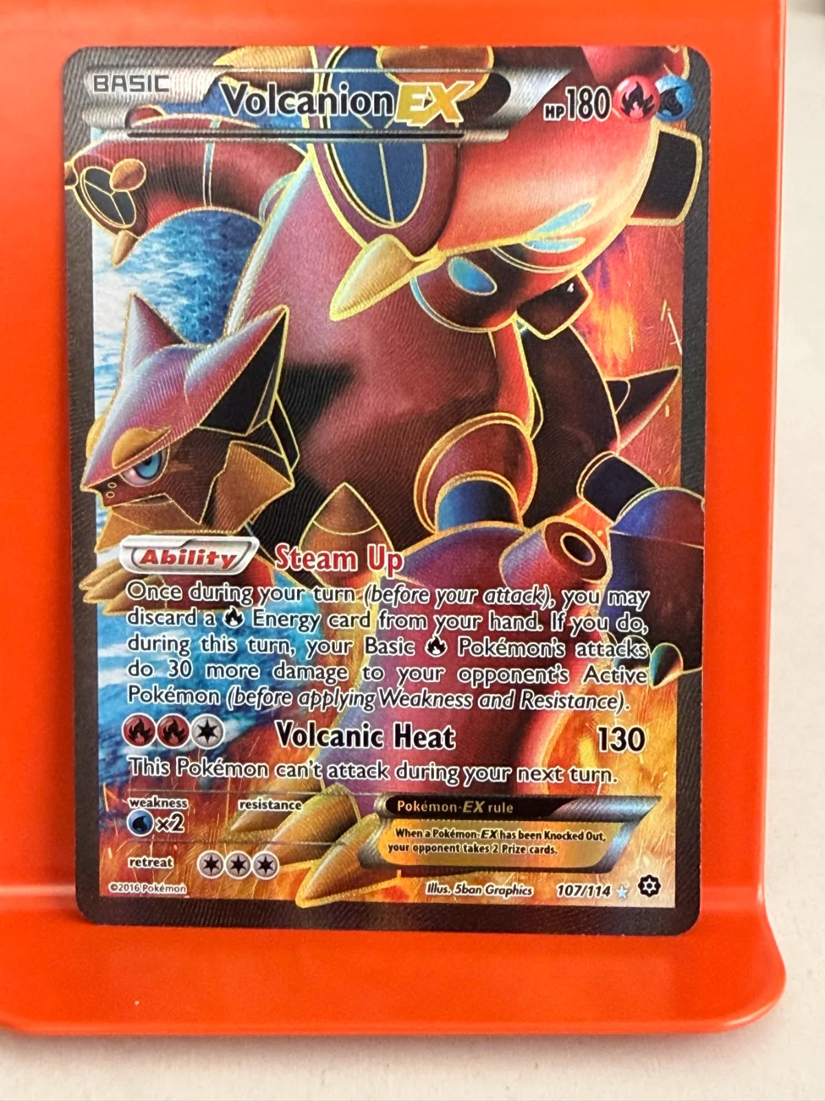 Volcanion EX (Full Art) 107 · Holofoil (Steam Siege)