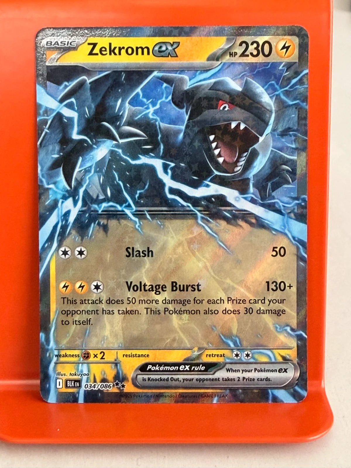 Zekrom ex 034/086 · Holofoil (Black Bolt)