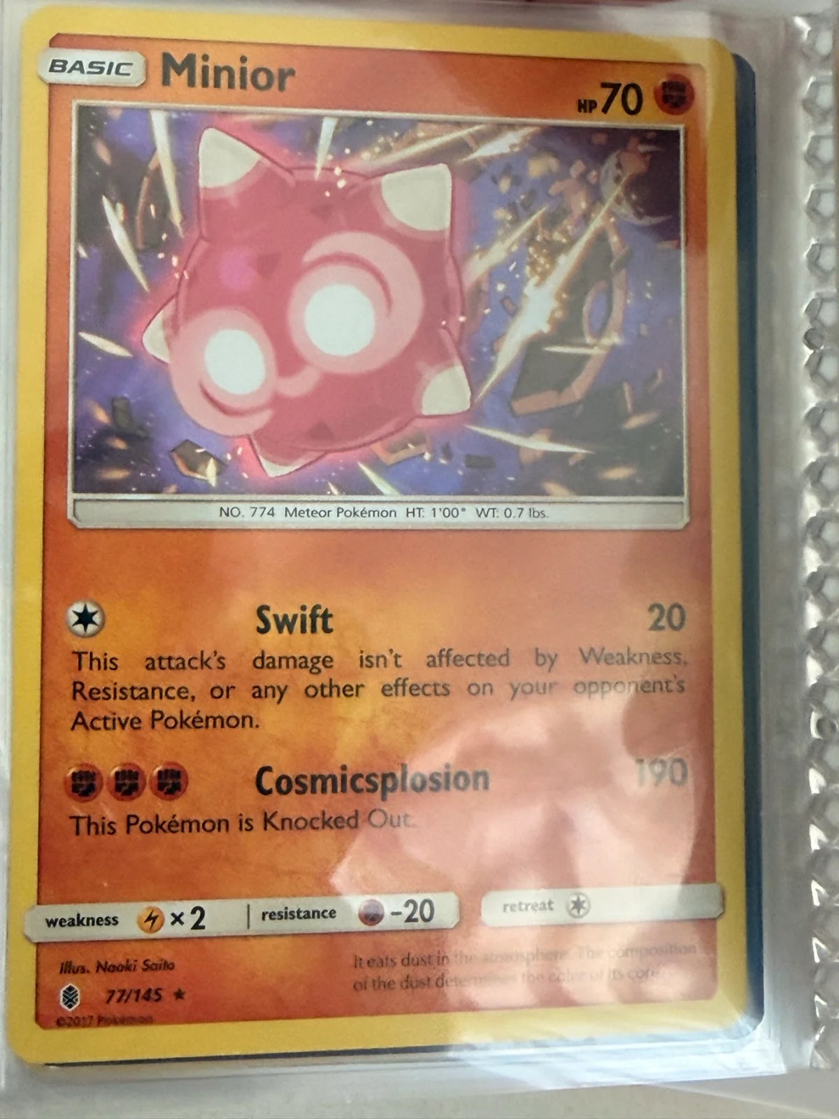 Minior 77/145 · Holofoil (Guardians Rising)