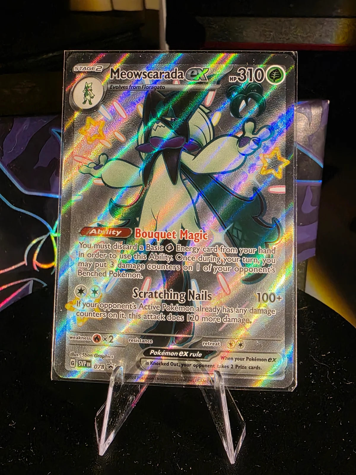 Meowscarada ex 078 · Holofoil (Scarlet & Violet Promo)