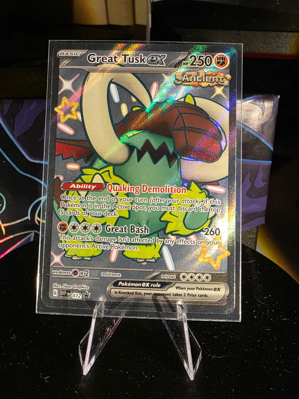 Great Tusk ex 072 · Holofoil (Scarlet & Violet Promo)