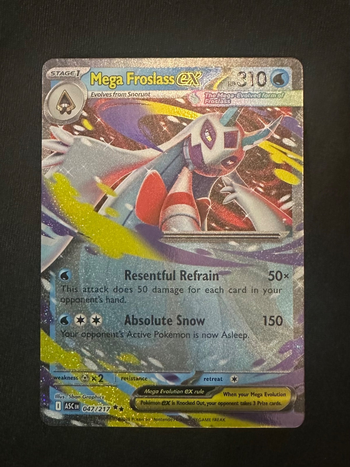 Mega Froslass ex 047/217 · Holofoil (Ascended Heroes)