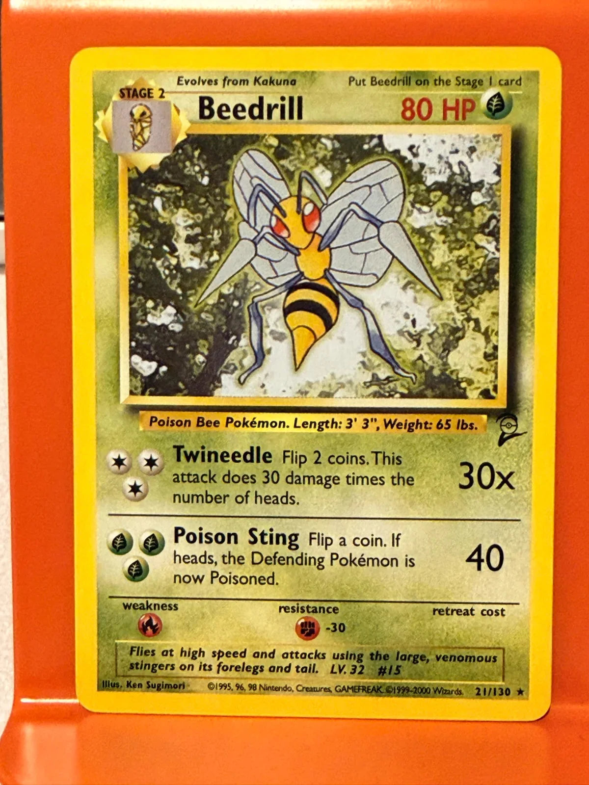 Beedrill 21 · Normal (Base Set 2)