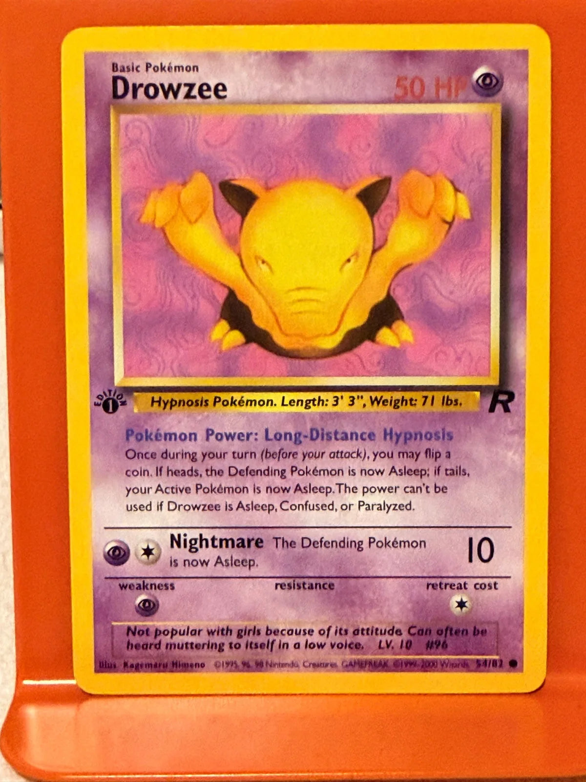 Drowzee 54 · 1st Edition (Team Rocket)