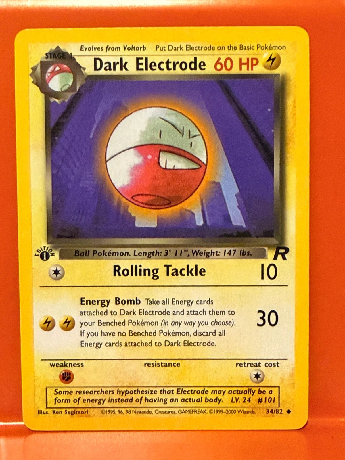 Dark Electrode 34 · 1st Edition (Team Rocket)