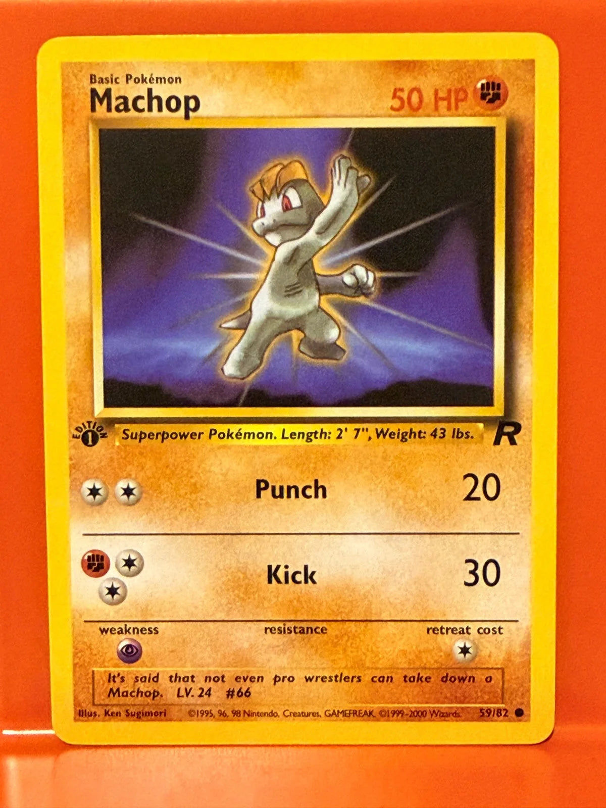 Machop 59 · 1st Edition (Team Rocket)