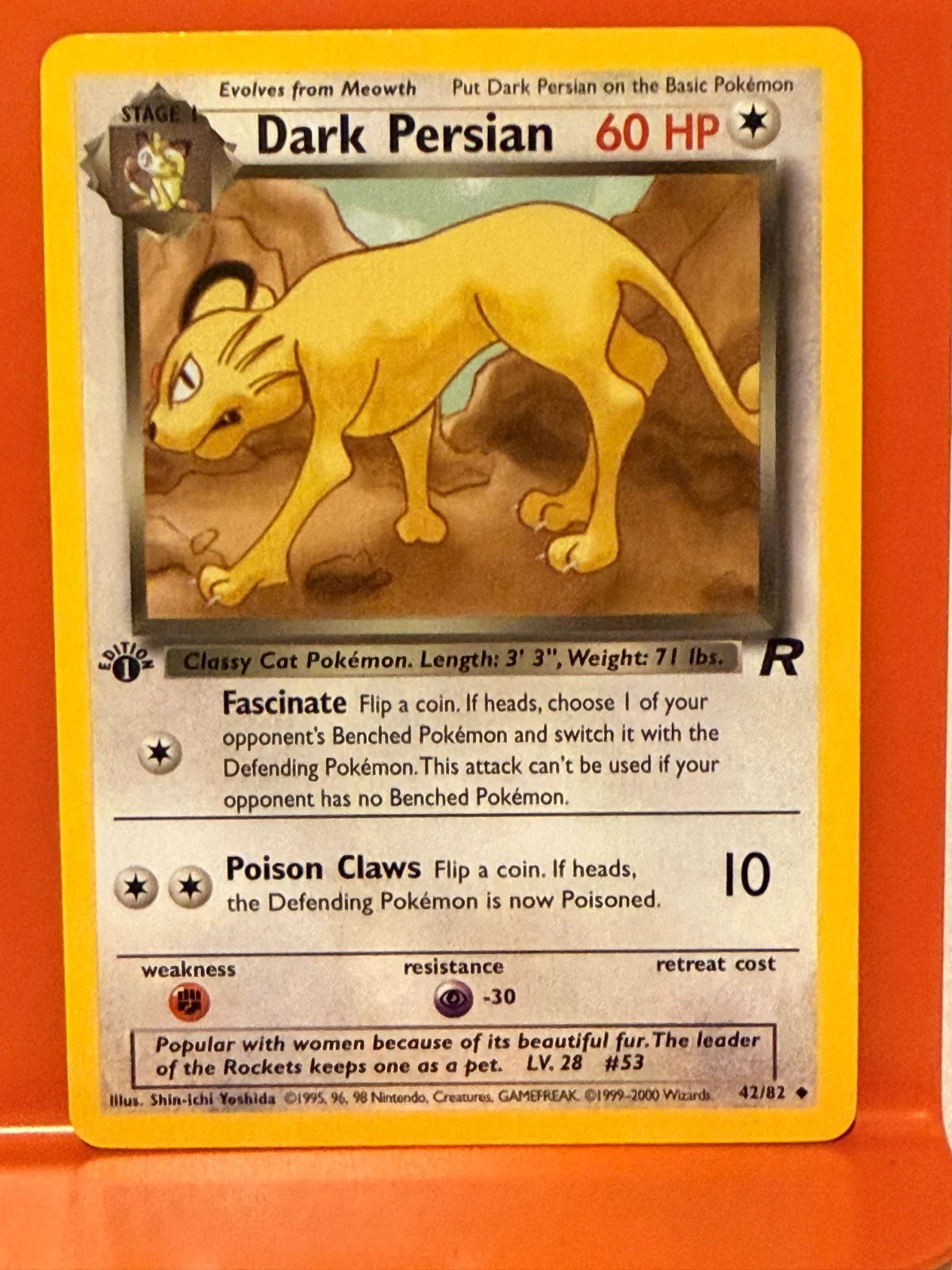 Dark Persian 42 · 1st Edition (Team Rocket)