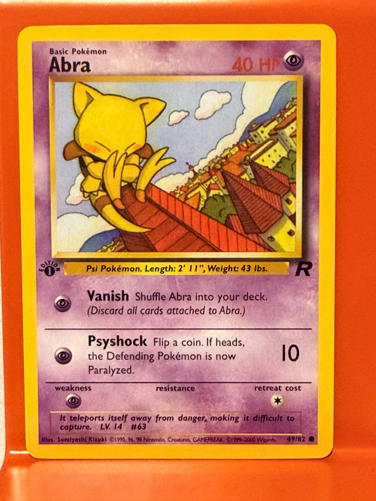 Abra 49 · 1st Edition (Team Rocket)