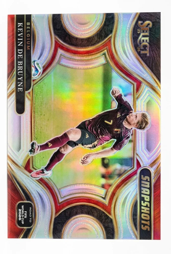 2025-26 Panini Select FIFA World Cup Road to 2026 - Kevin De Bruyne Snapshots #6 (Silver Prizm / Holo)