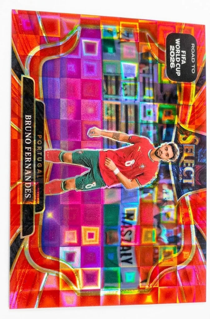 2025-26 Panini Select Road to FIFA World Cup - Bruno Fernandes Field Level #214 (Red Pandora Prizm)