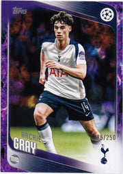 2025-26 Topps UEFA Club Competitions - Archie Gray #165 Tottenham Hotspur (Pink Refractor - #185/250)