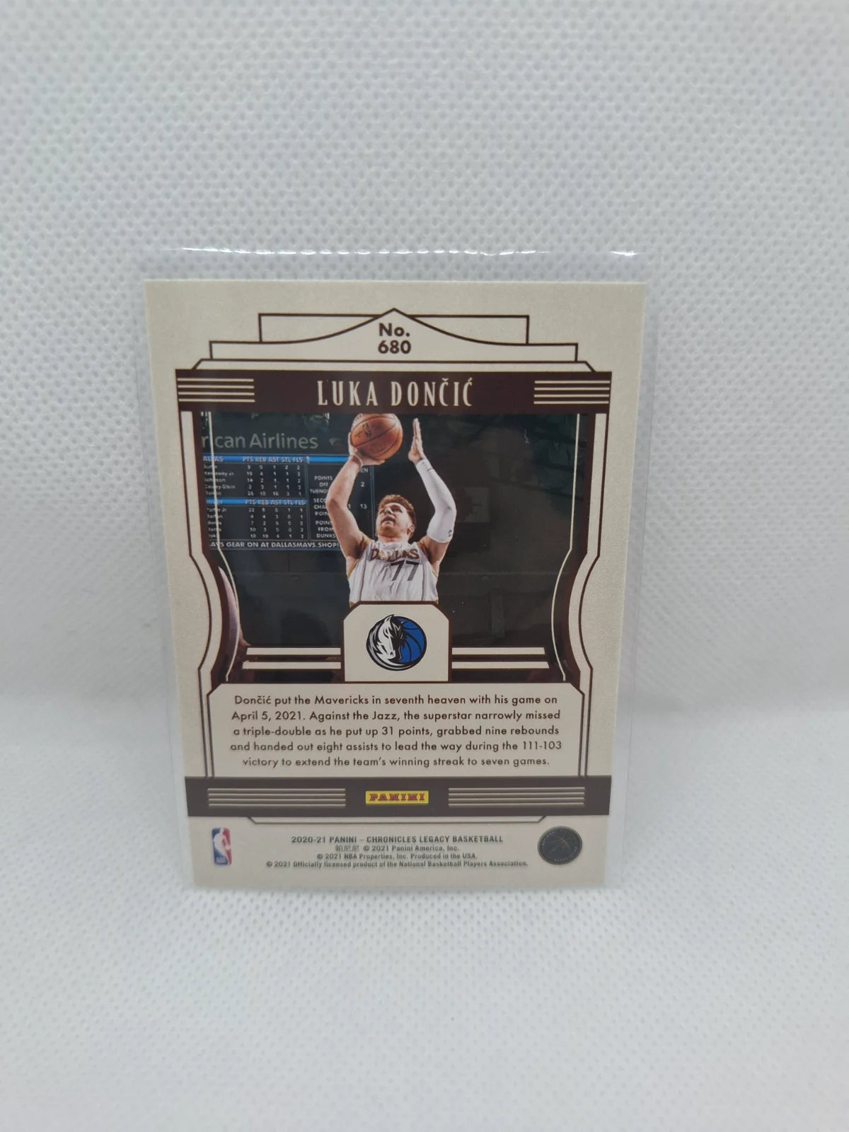 2020-21 Panini Chronicles Legacy #680 Luka Doncic