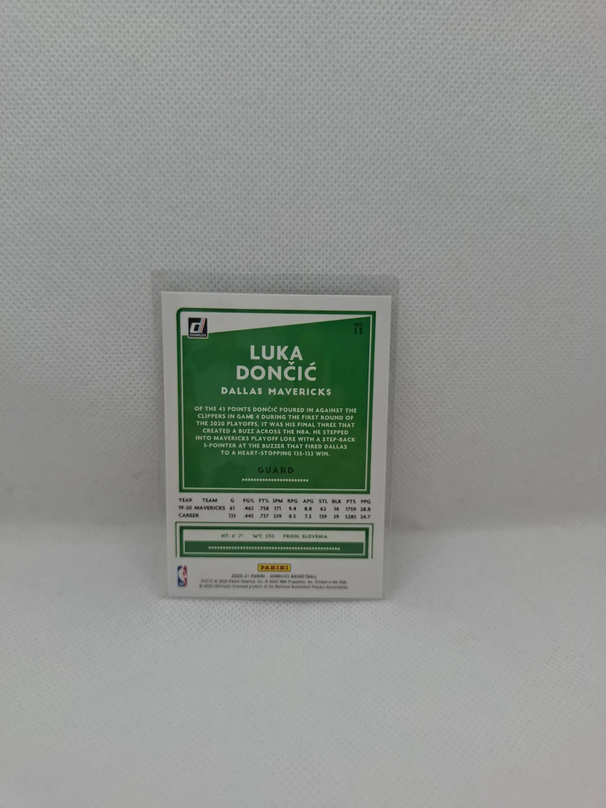 2020-21 Panini Donruss Green Explosion #13 Luka Doncic