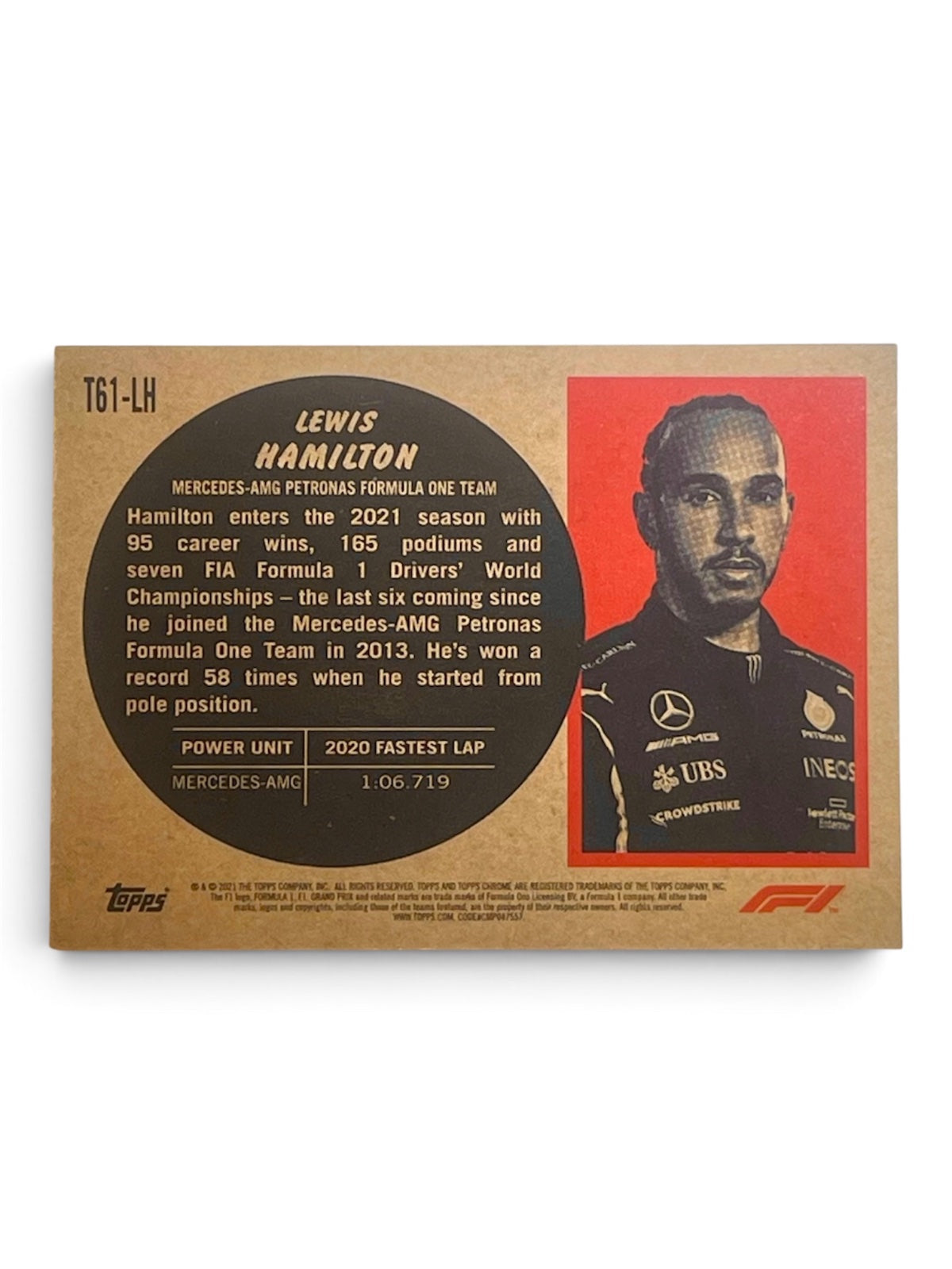 2021 Topps Chrome F1 Lewis Hamilton 1961 Topps Sports Cars