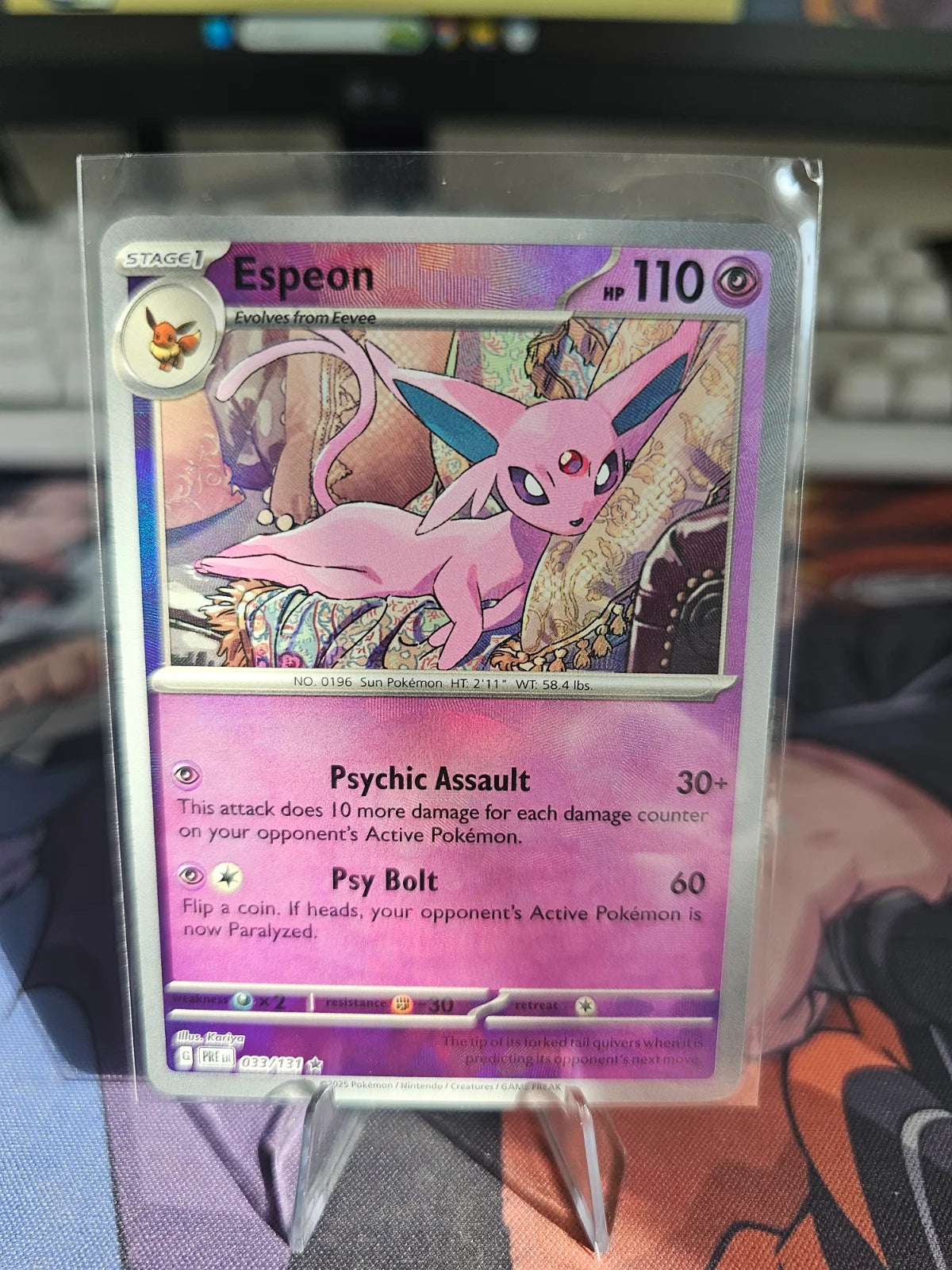 Espeon (Poke Ball Pattern) 033/131 · Holofoil (Prismatic Evolutions)