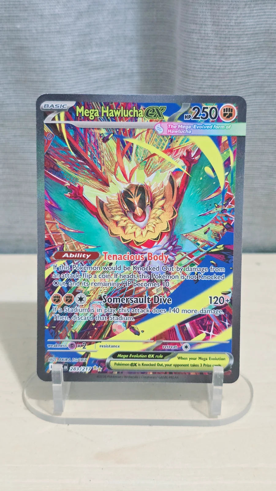 Mega Hawlucha ex 283/217 · Holofoil (Ascended Heroes)