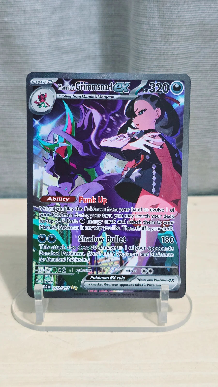 Marnie's Grimmsnarl ex 287/217 · Holofoil (Ascended Heroes)