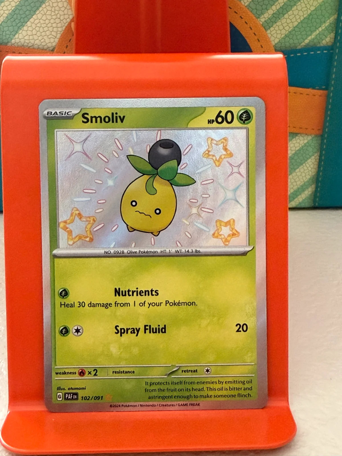 Smoliv 102/091 · Holofoil (Paldean Fates)