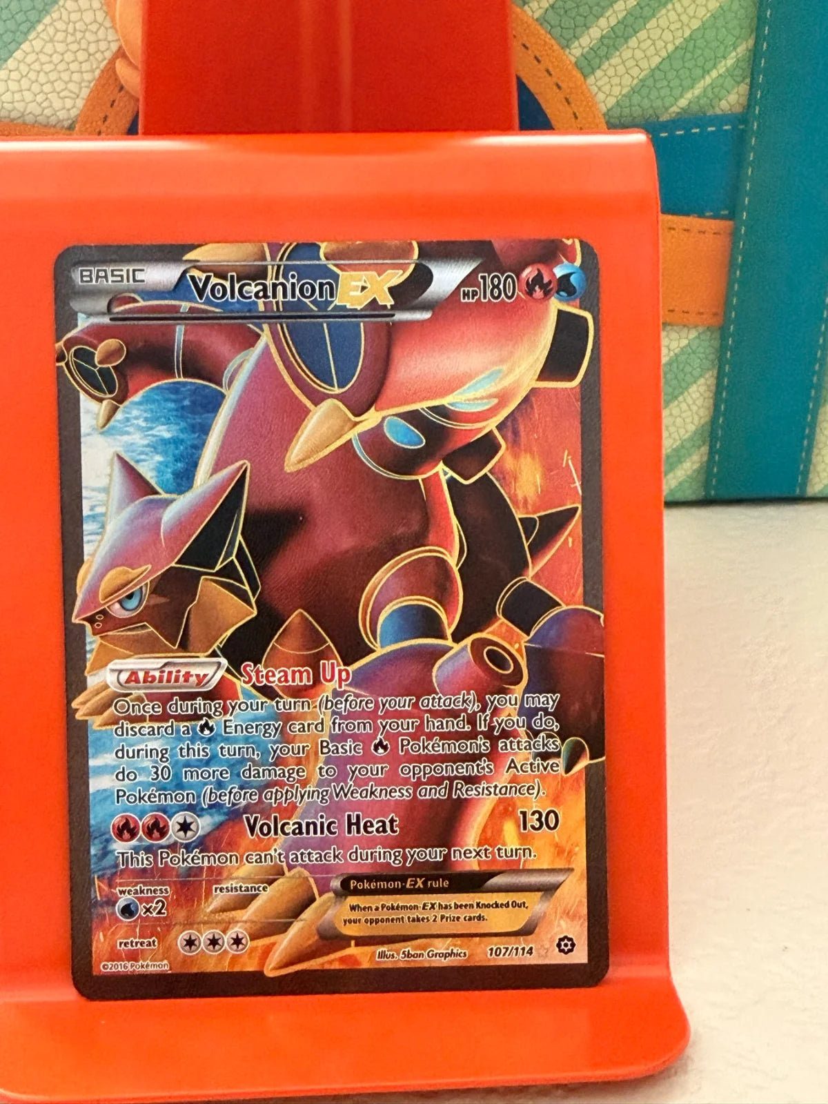 Volcanion EX (Full Art) 107 · Holofoil (Steam Siege)