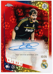 2025-26 TOPPS Chrome UCC Logofractor Iker Casillas Real Madrid Auto Orange 12/25