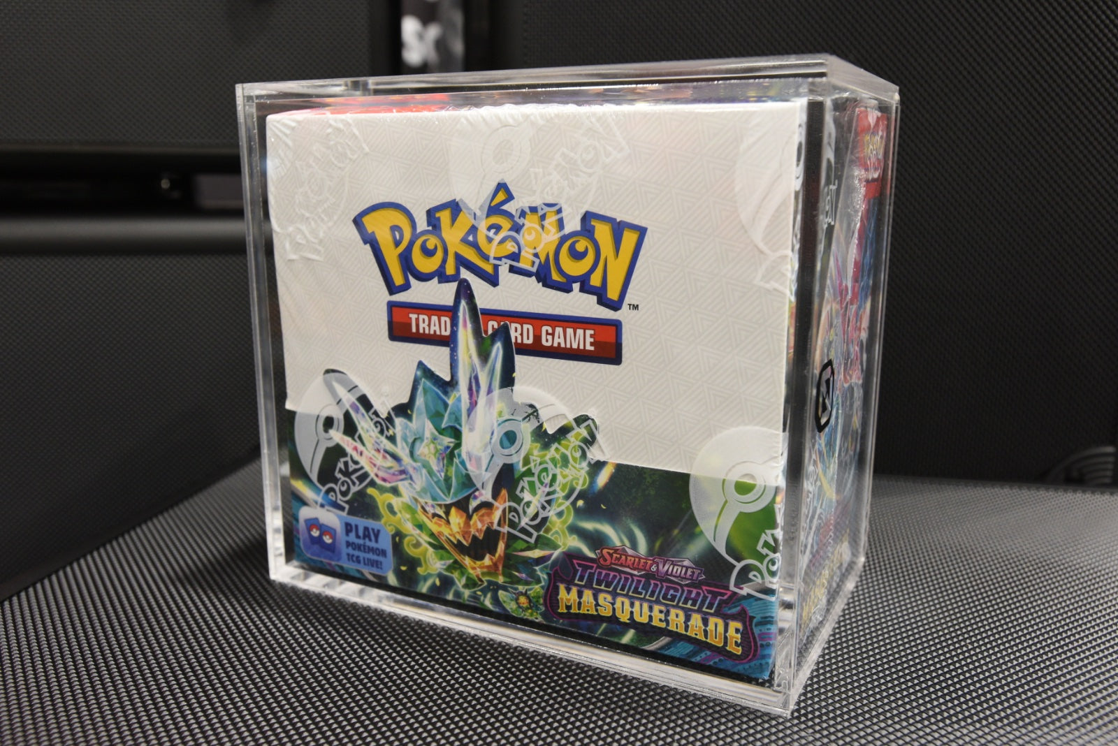 EVORETRO Pokemon Booster Box 4mm Acrylic Protector w/ Sliding Lid Anti-UV