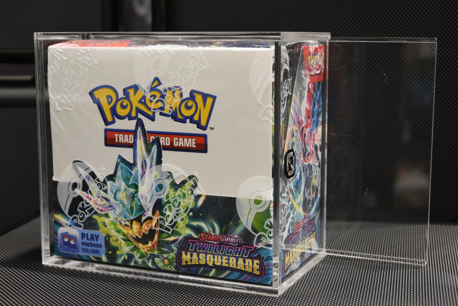 EVORETRO Pokemon Booster Box 4mm Acrylic Protector w/ Sliding Lid Anti-UV