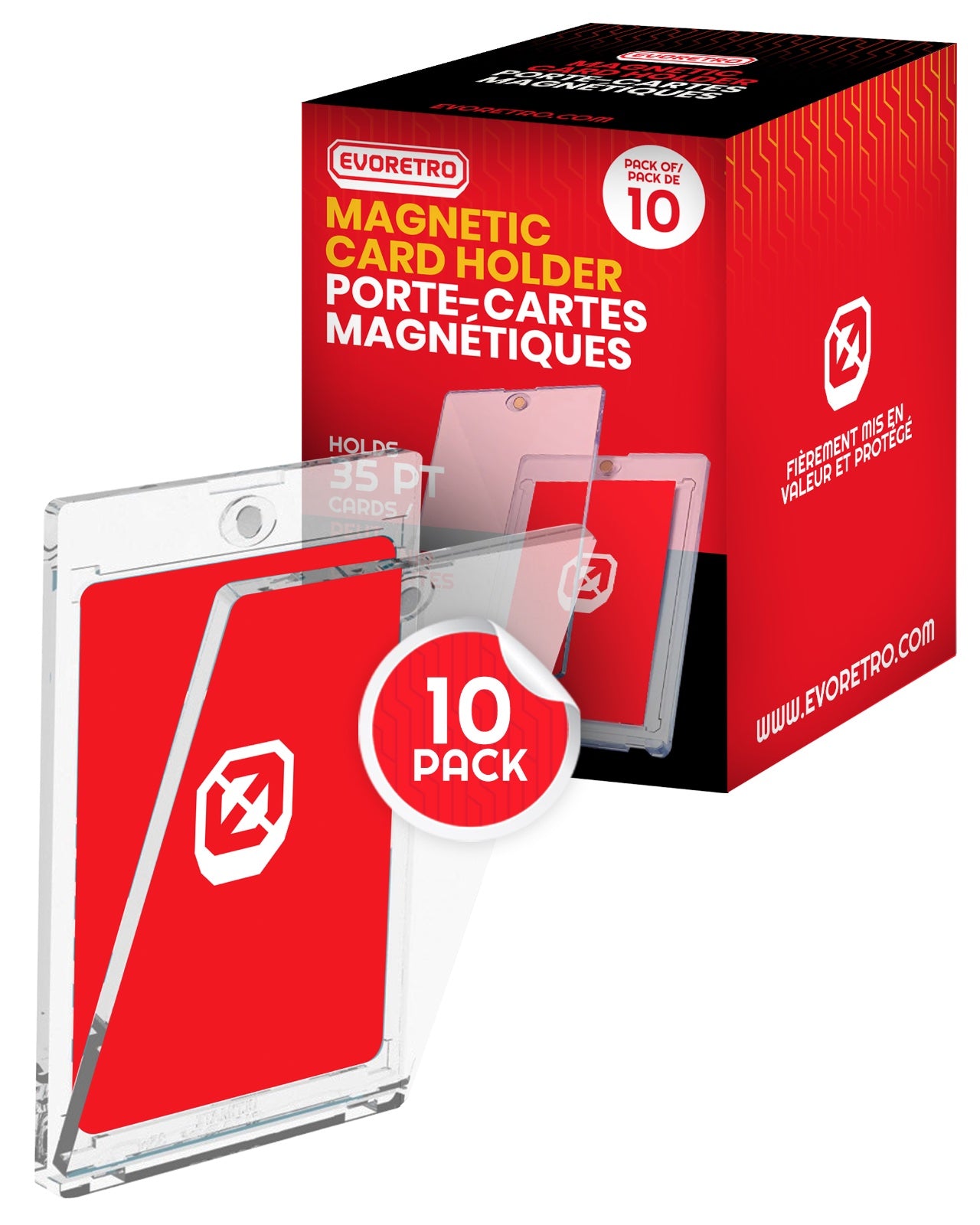 EVORETRO Magnetic Card Holder 35PT  10 Pack