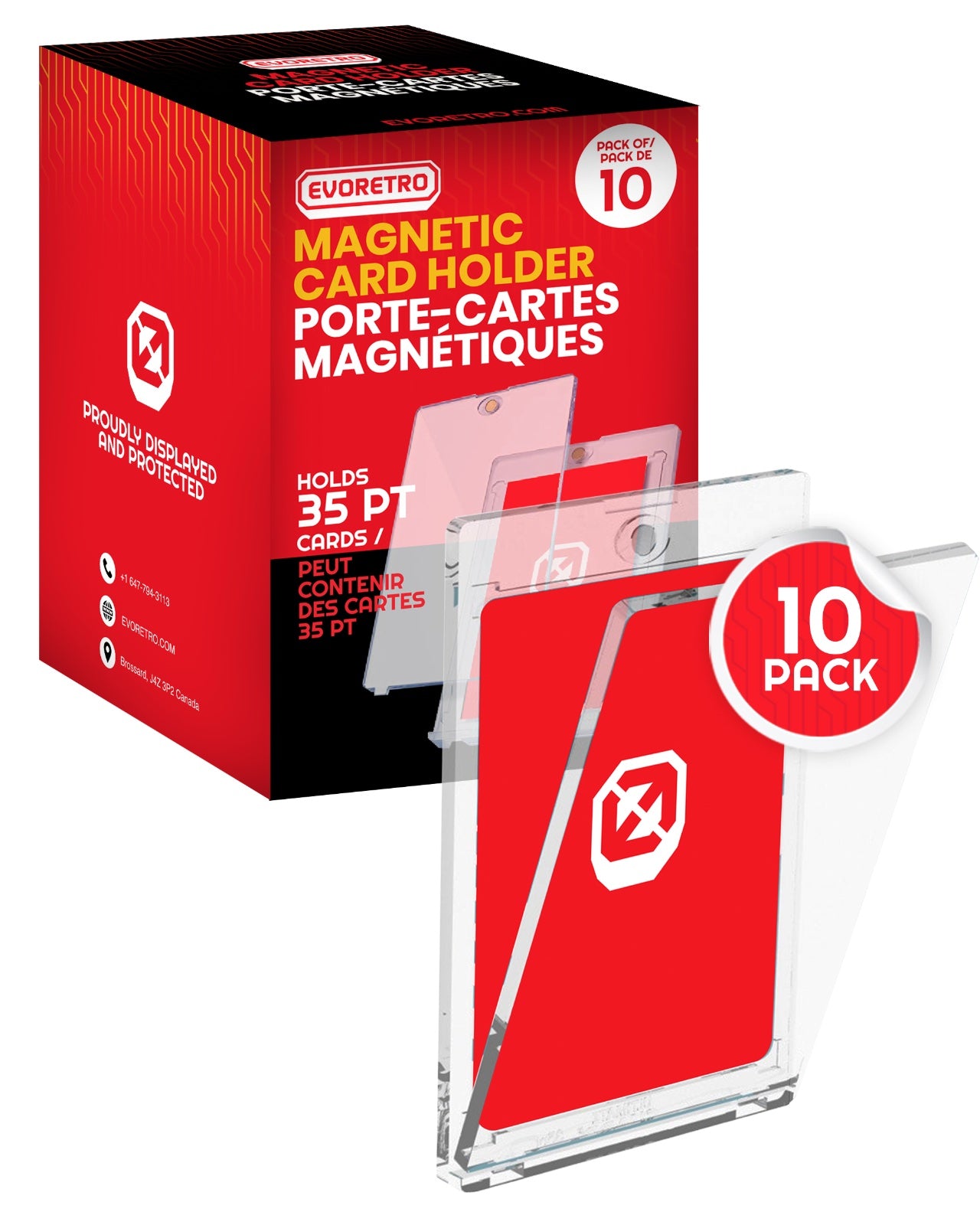 EVORETRO Magnetic Card Holder 35PT  10 Pack