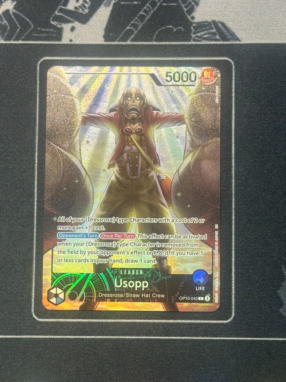 Usopp (Official Playmat -Limited Edition Vol. 3-) OP10-042 · Foil (One Piece Promotion Cards)