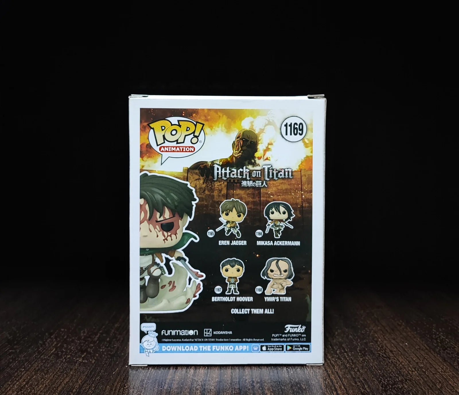 Funko POP! Attack on Titan - Battle Levi #1169, Special Edition Sticker