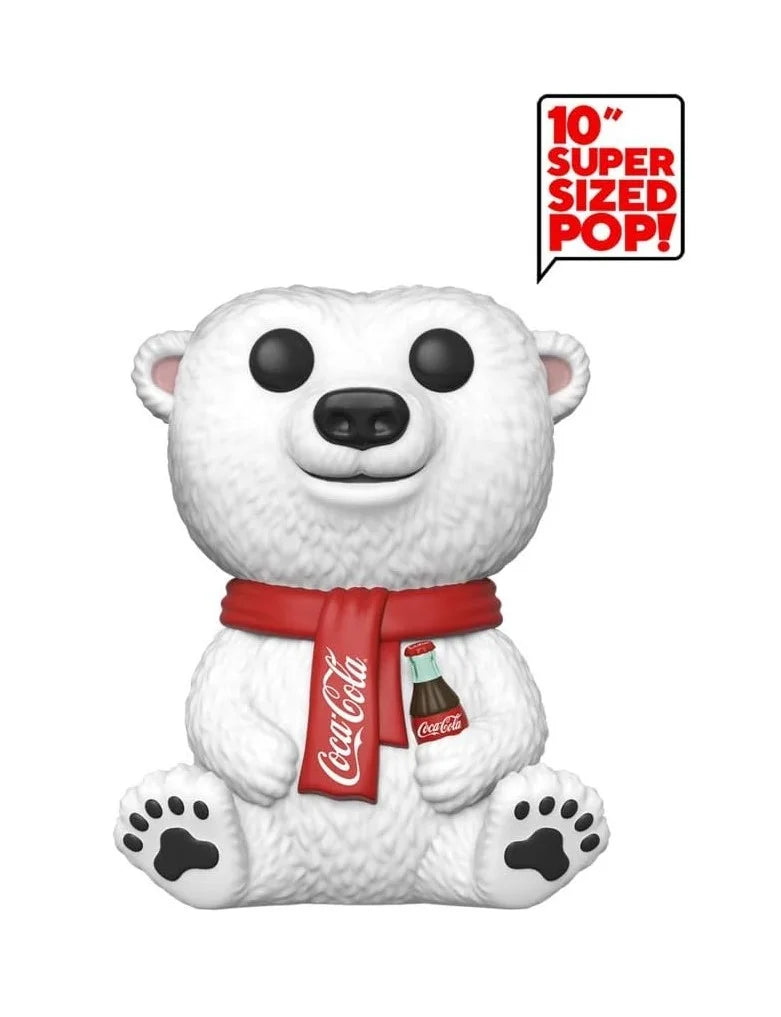Funko Pop! Ad Icons: 10" Super Sized Coca Cola Polar Bear #59, Funko Shop Exclusive
