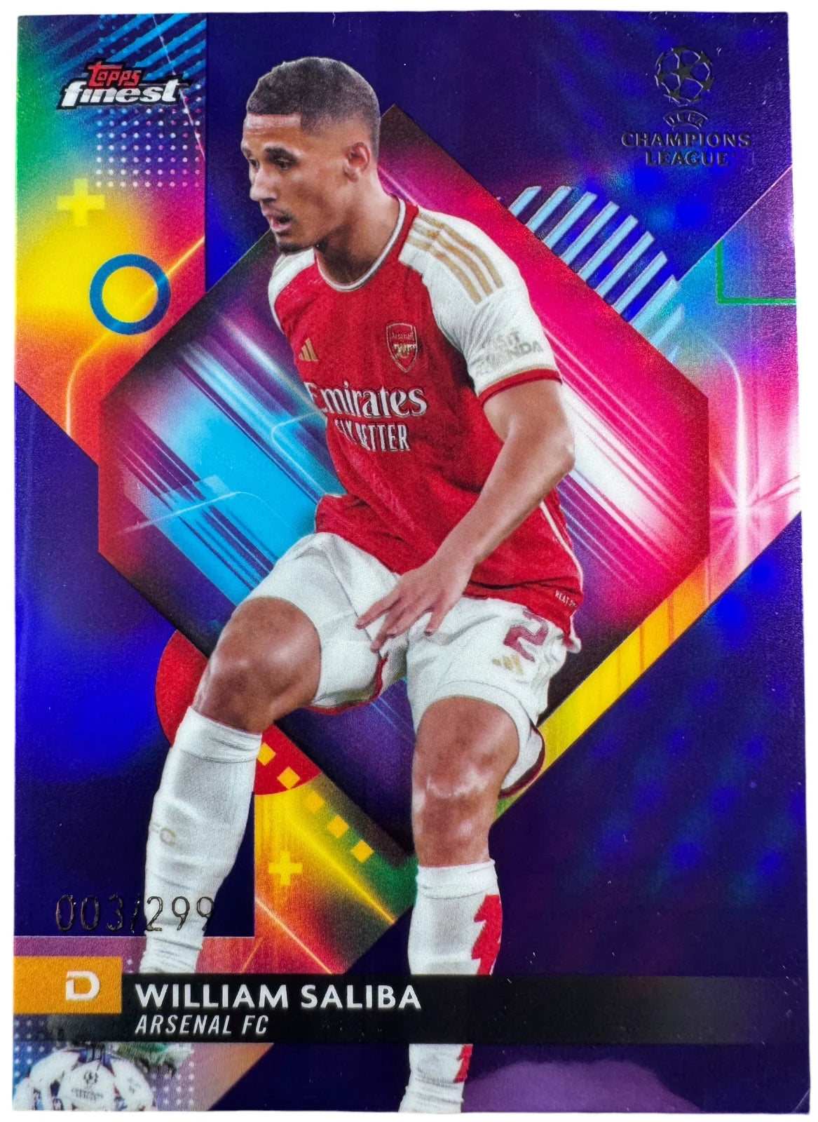 William Saliba - 003/299 - Purple Refractor