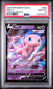 Mew V 060/159 · Holofoil (Crown Zenith) — PSA 10