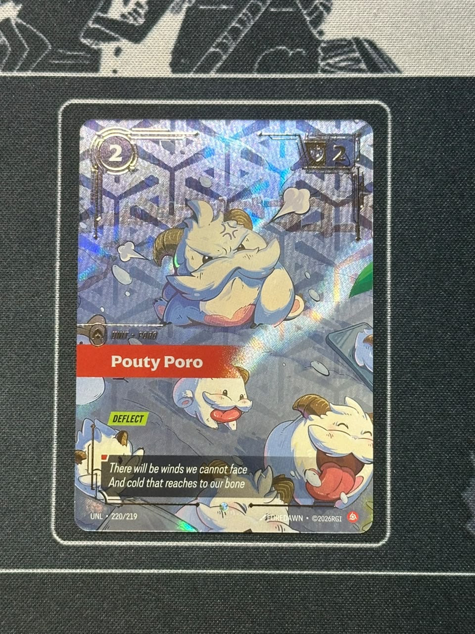 Pouty Poro (Overnumbered) 220/219 · Foil (Unleashed)