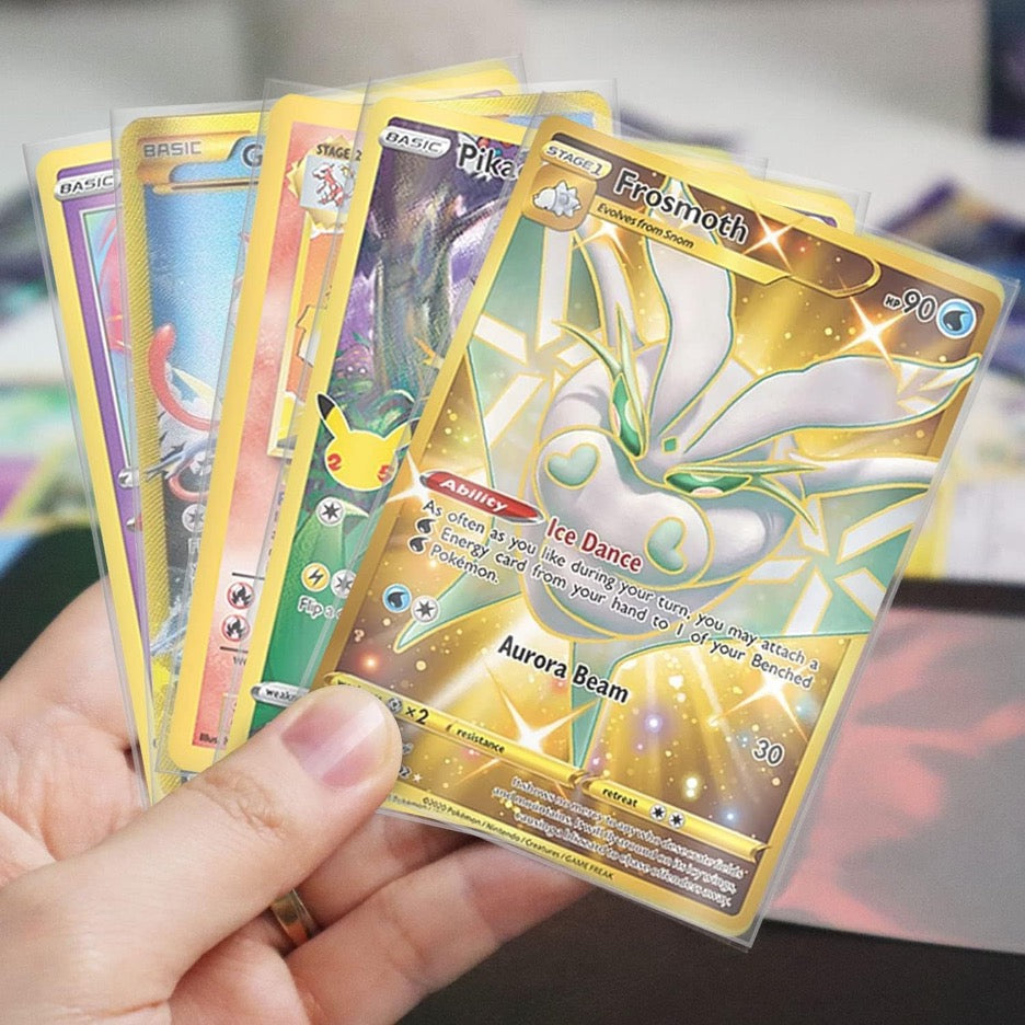 EVORETRO Sleeves Perfect Fit for Pokemon/Lorcana/MTG Cards 200 Pack