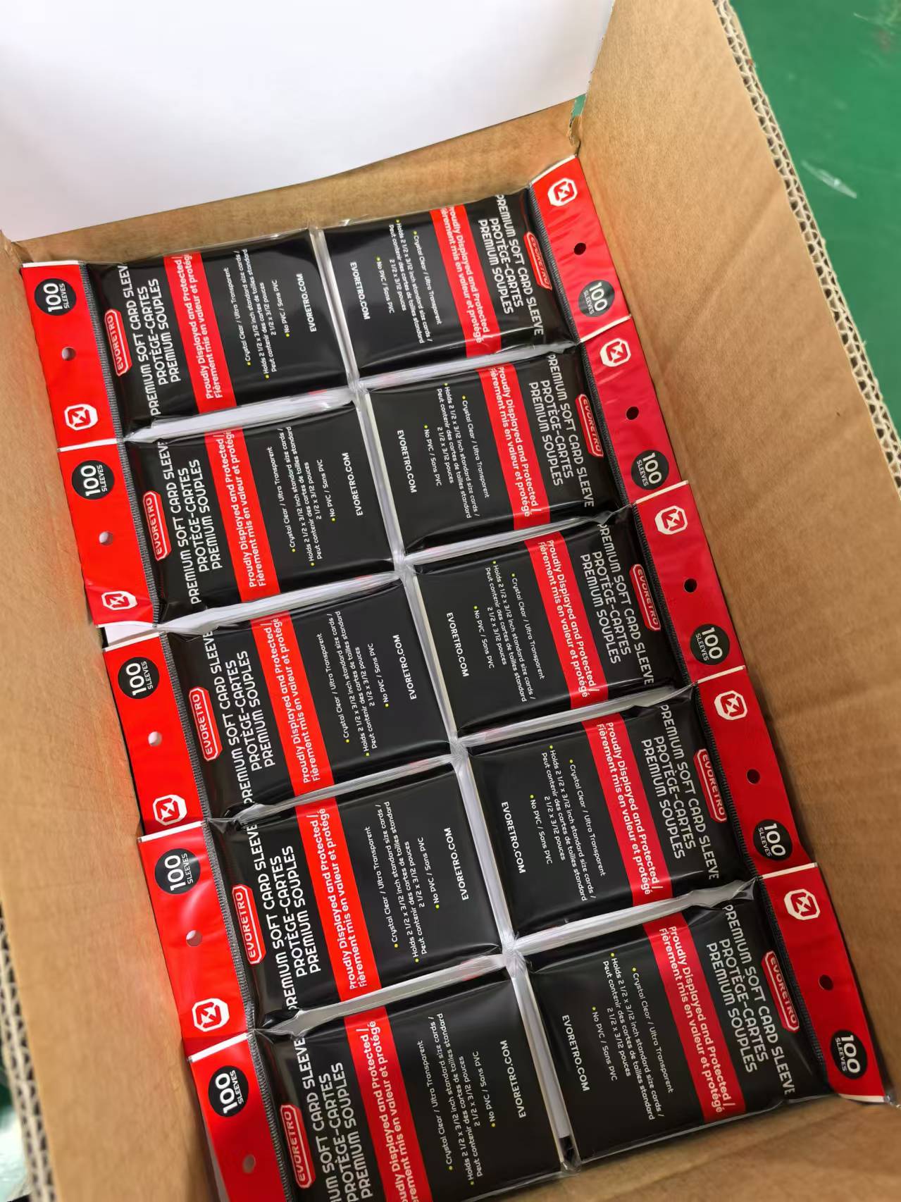 EVORETRO Soft Card Sleeves Card 100 Pack