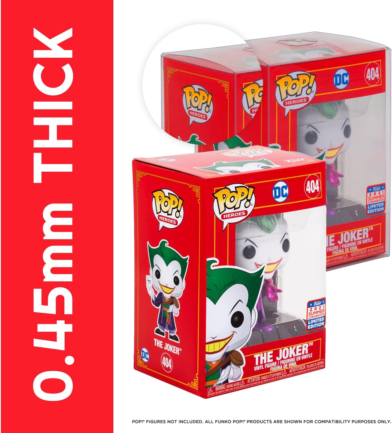 EVORETRO Premium Funko Pop Plastic Protector for 4 Inch 10-pack