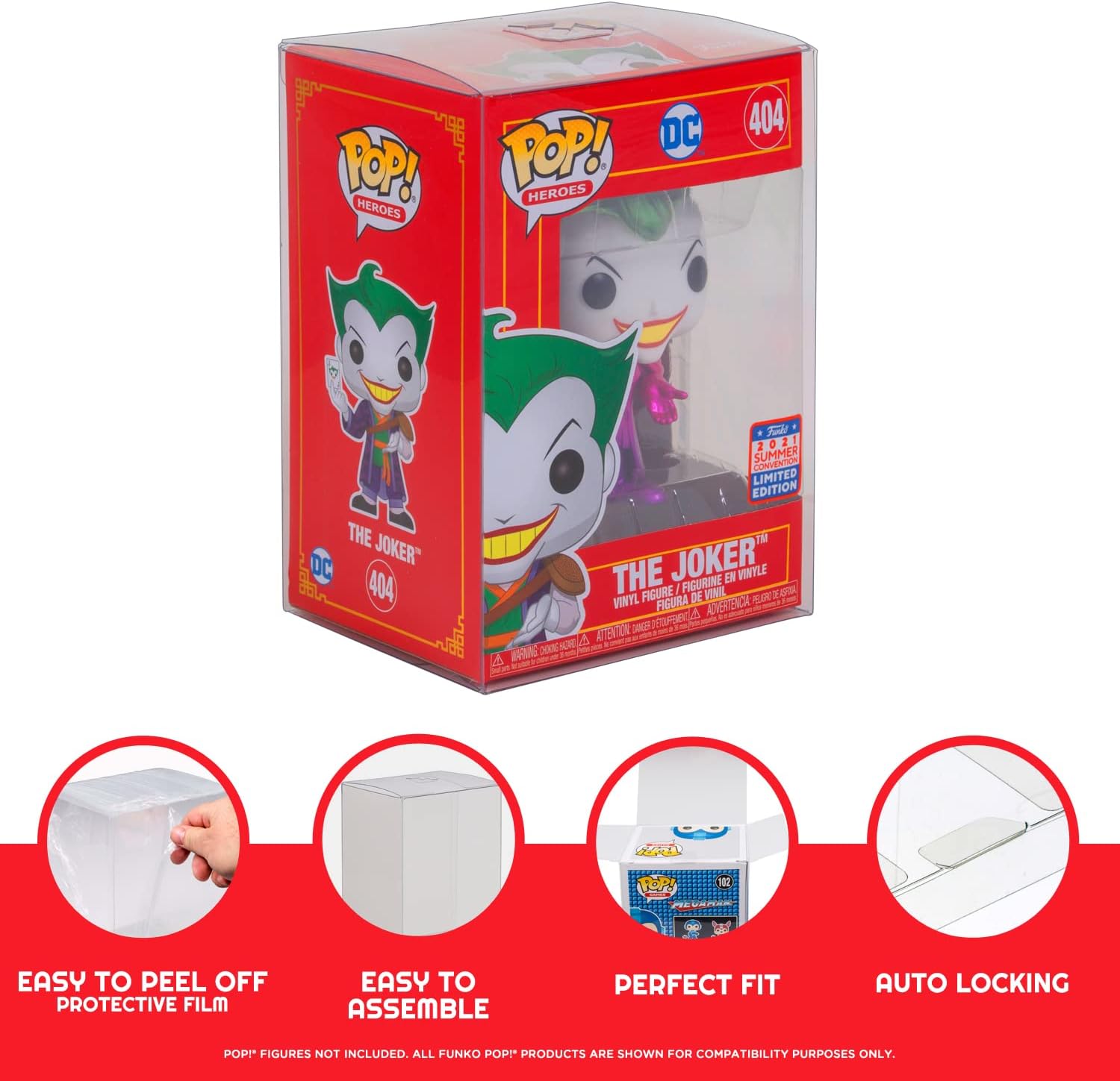 EVORETRO Premium Funko Pop Plastic Protector for 4 Inch 10-pack