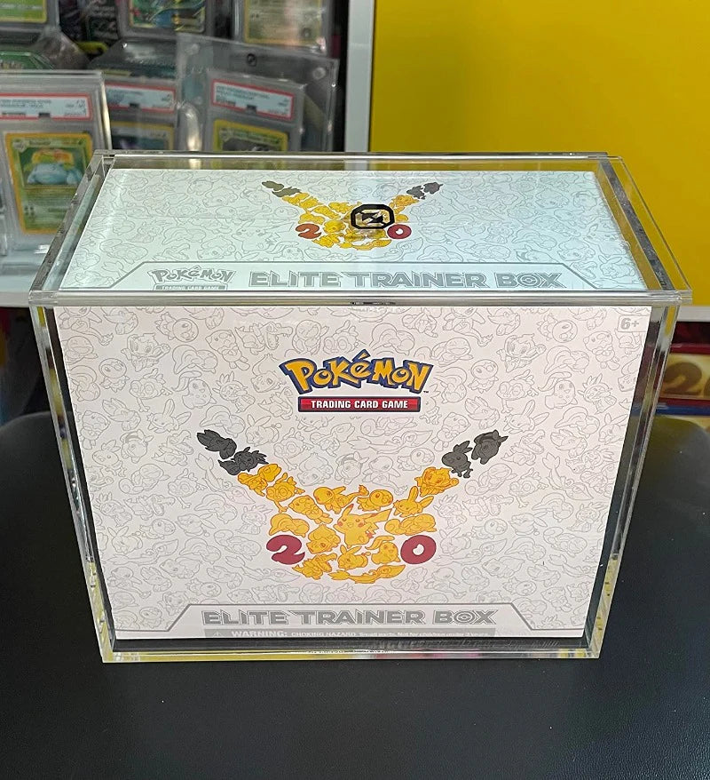 EVORETRO Pokemon ETB Elite Trainer Box 4mm Acrylic Protector w/ Sliding Lid Anti-UV