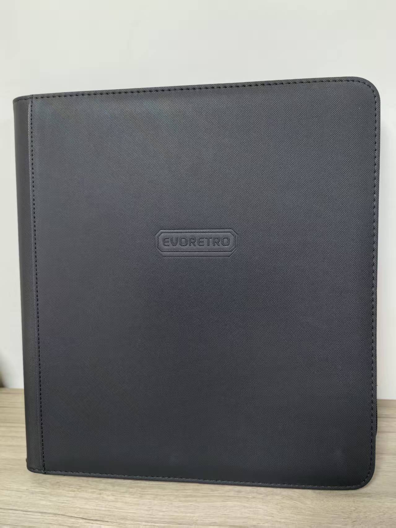 EVORETRO 4x3 Binder with Zipper - Black