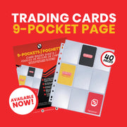EVORETRO 9 Pocket Binder Pages for Trading Cards 40-Pack